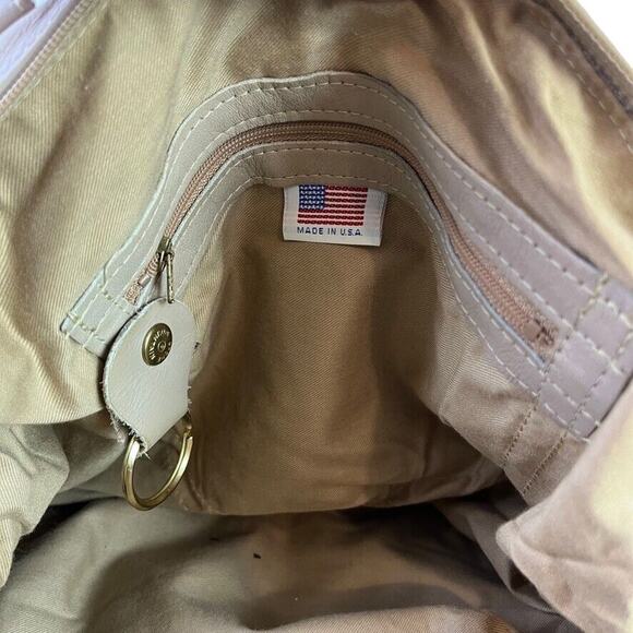 Stone Mountain Suede Embossed Swirl Print Large Double Handle Handbag Purse Bag - Picture 16 of 16